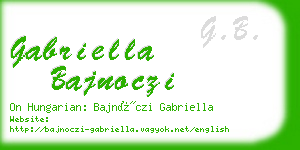 gabriella bajnoczi business card